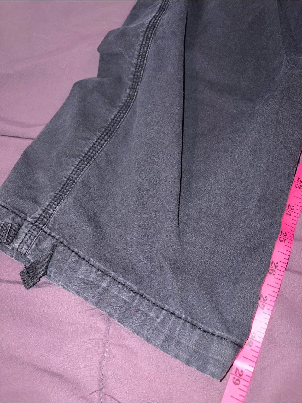 American Eagle Outfitters Washed Black/Grey Cargo Pants Women’s Size 2 - Picture 3 of 6